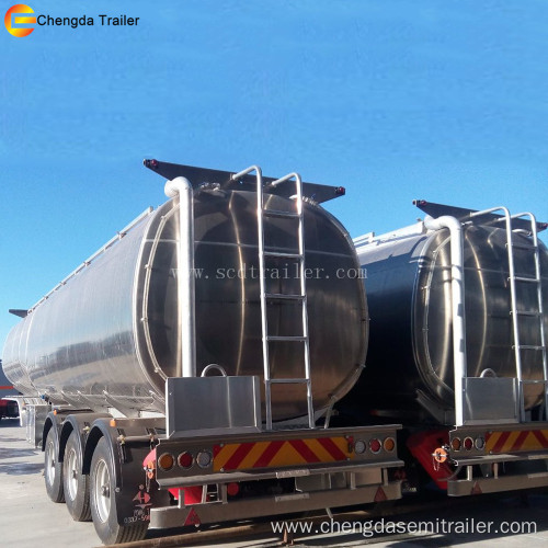 Aluminum Alloy 45000 liters fuel tanker trailer